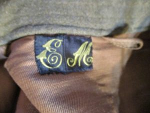 Initials on a WW1 Uniform