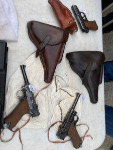 Table of Antique Pistols