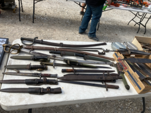 swords and bayonets
