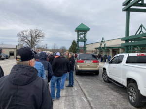Waiting to get into Ozarks Empire Fairgrounds