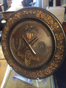 a wall plaque commemorating the american expeditionary force - details