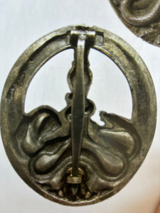 Backside of Juncker Type 4 Anti-Partisan Badge