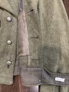 German Field Blouse button details