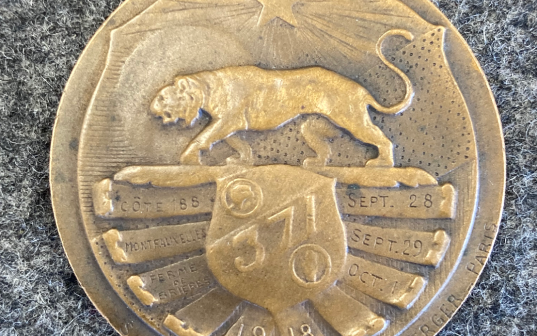 WWI Bronze Coin of the 371st Infantry Regiment